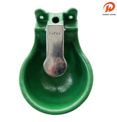 Cast Iron Livestock Drinking Water Bowls with Stainless Steel Push Plate